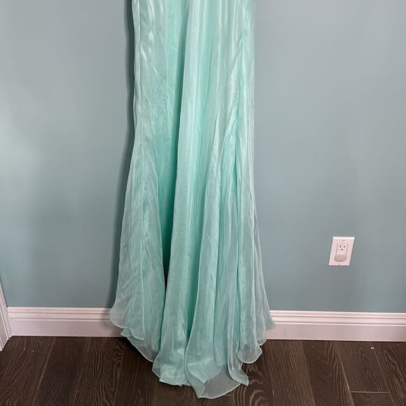 DAVE AND JOHNNY 10186 Strapless Aqua NWT 7/8 - Picture 8 of 10